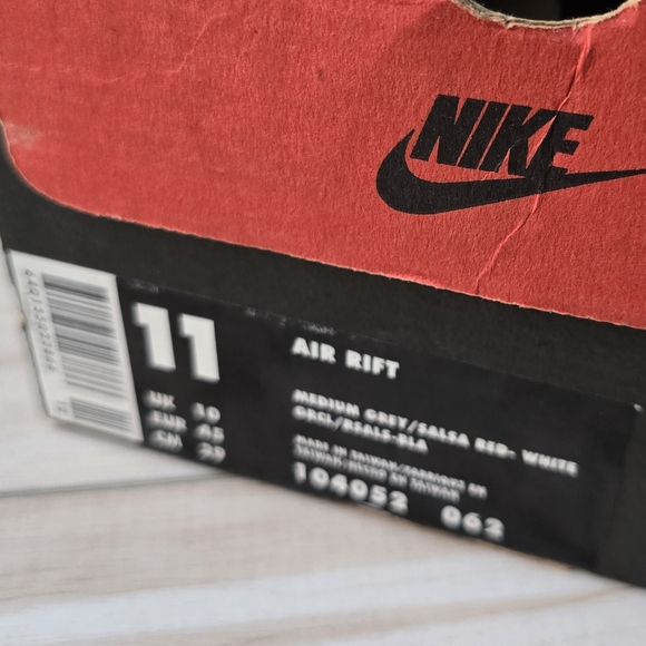 Nike Air Rift Vintage/OG 1996-104052 062  Medium Grey/Salsa Red-Wht main image 4